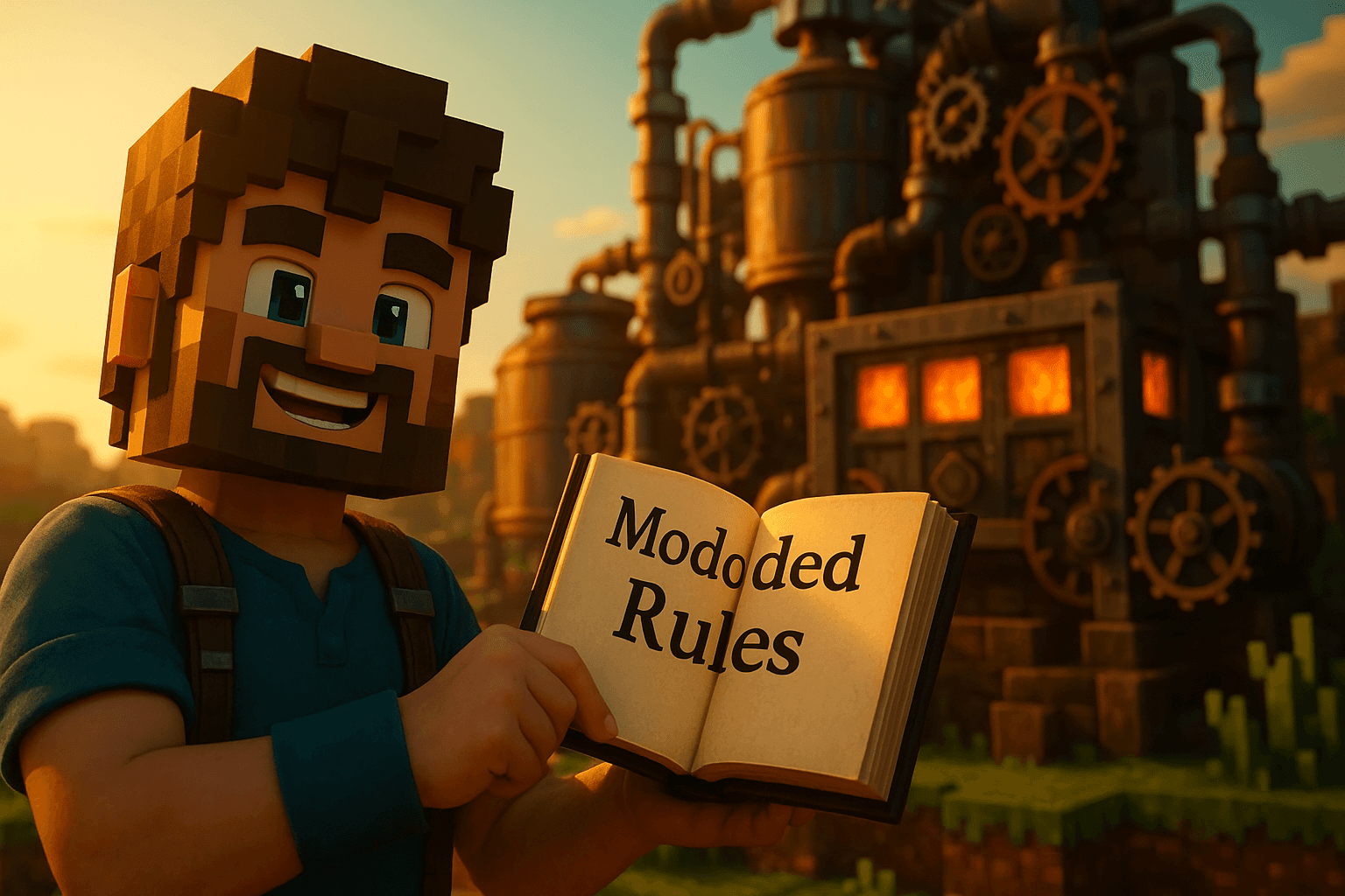 Modded Minecraft Rules banner